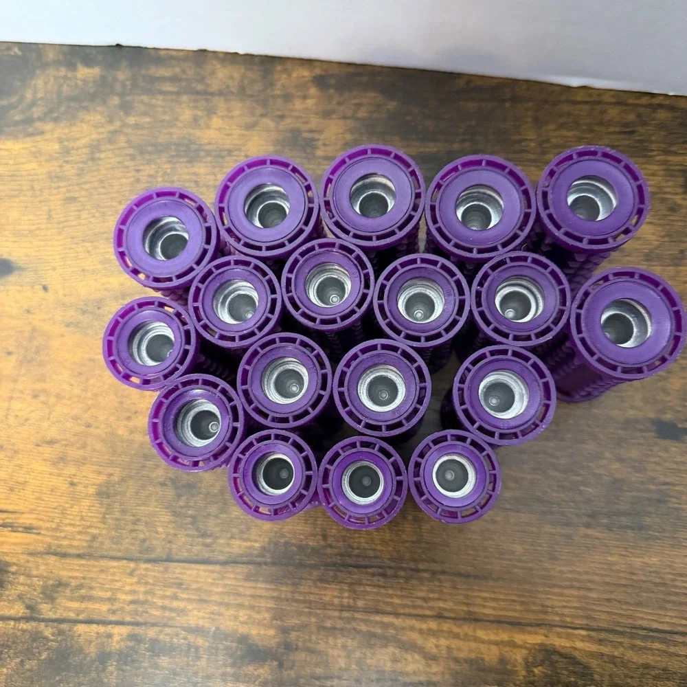 Remington Hot Rollers Hair Curlers Purple 18pc Spiked Grip H-1080N Replacement
